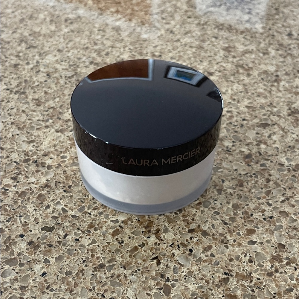 Laura Mercier Setting Powder with Black Lid and White Base